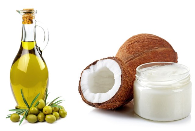 Chữa vẩy nến da đầu bằng dầu ô liu và dầu dừa