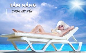 tắm nắng trị vẩy nến