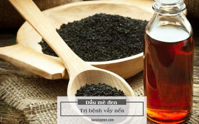 tinh dầu mè đen trị vẩy nến