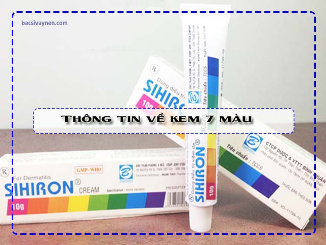 thông tin đẩy đủ về kem 7 màu 