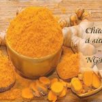 chữa á sừng bằng nghệ